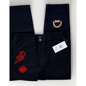 RVCA Women Mark Oblow Embroidered Pant Size 29 TUB AVJNP00201